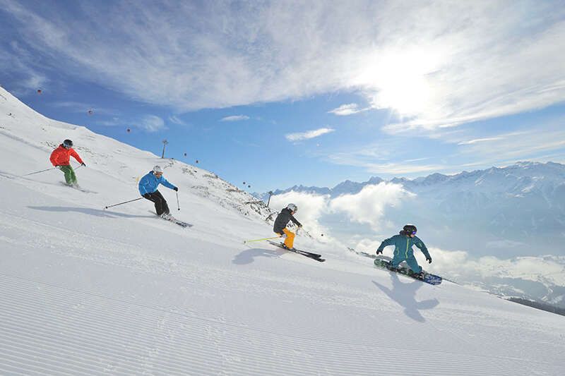 Skifahren und snowboarden in Serfaus Fiss Ladis